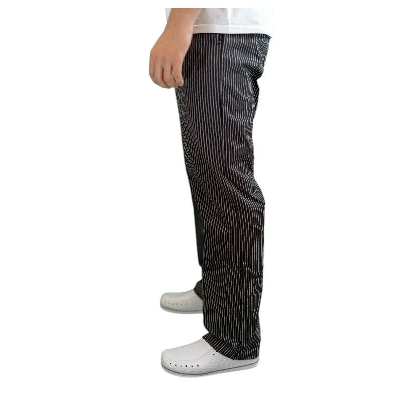 Pantalone cuoco per cucina puro cotone gessato