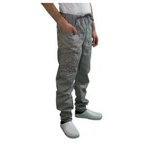 Pantalaccio cuoco quadretti pantalone per cucina con laccio regolazione vita puro cotone unisex