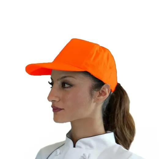 Cappello con visiera colorato Arancio