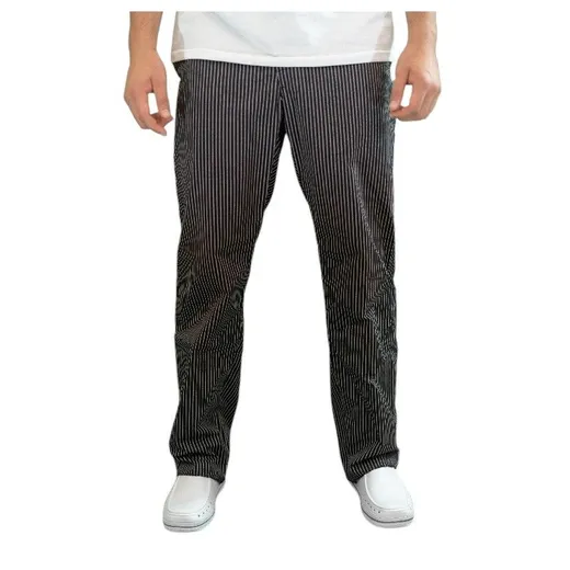 Pantalone cuoco per cucina puro cotone gessato